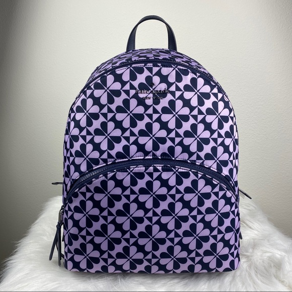 Kate Spade Karissa Nylon Clover Large Backpack - Picture 4 of 8